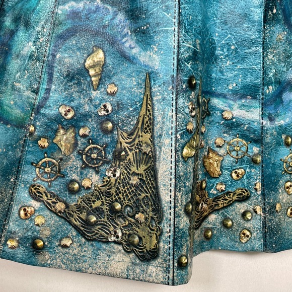 Disney Descendants 2 Uma Halloween Costume Dress Jacket Girls 9-10 - Picture 12 of 16